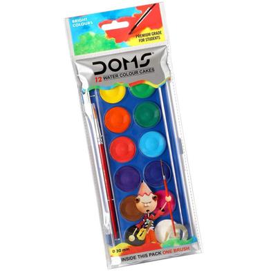 Doms Water Colour cakes, 12 Colours 